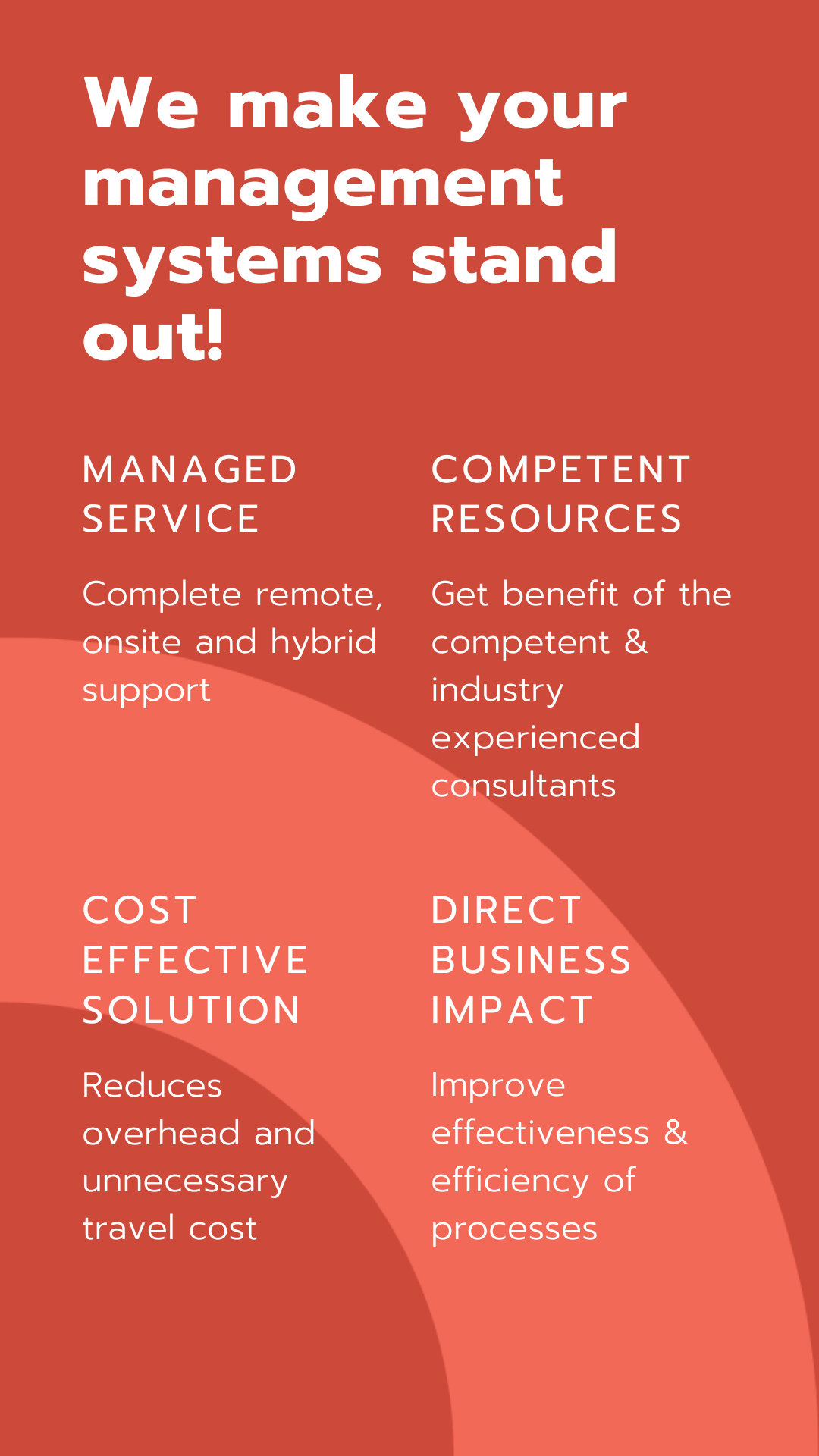 management systems benefits